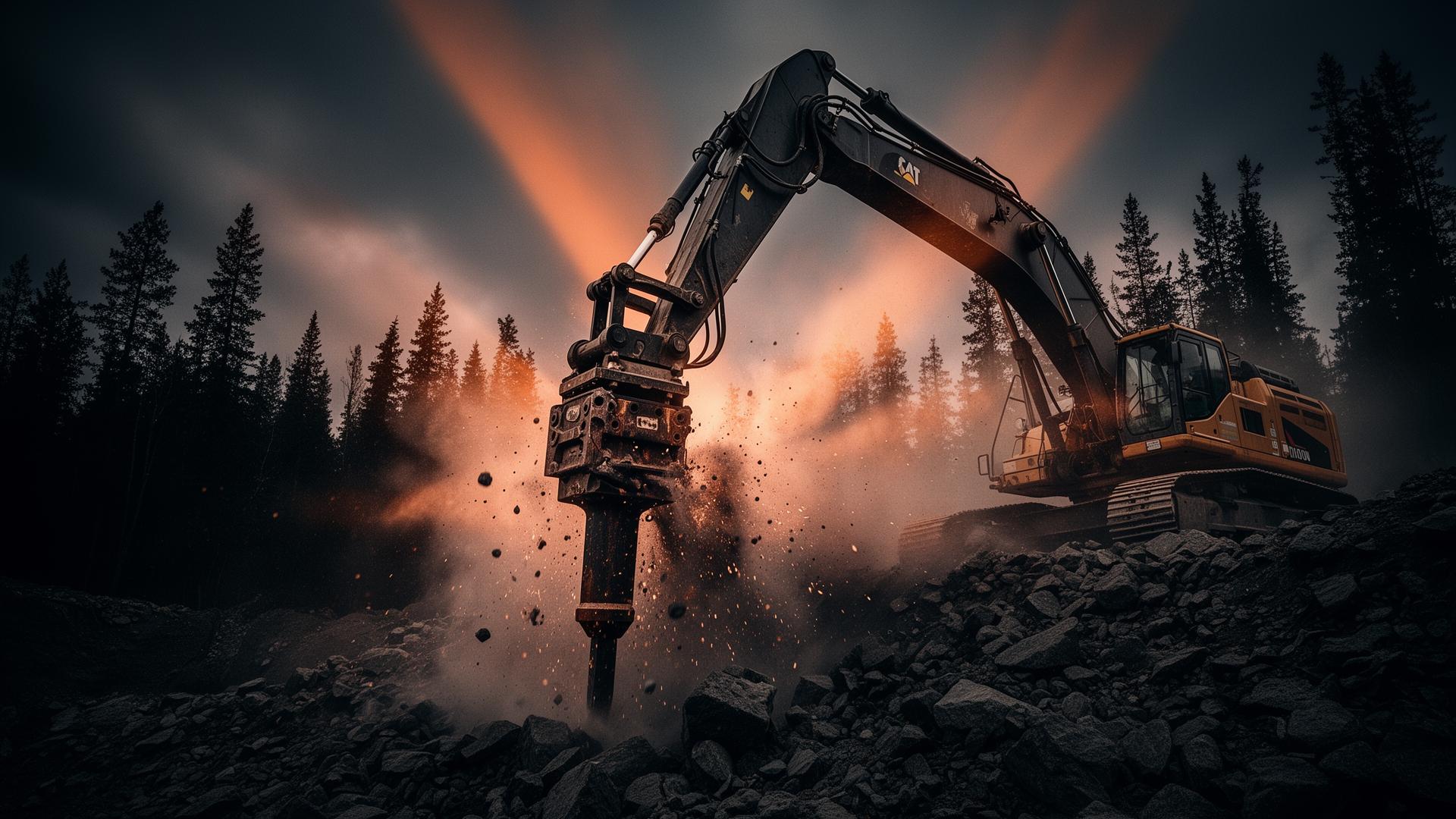 KAOS Land Group excavator breaking ground